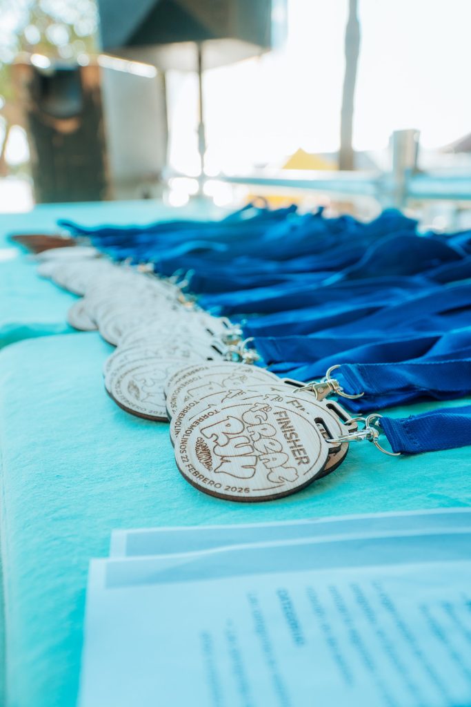 Medallas finisher de la prueba infantil de The Great Run La Carihuela listas para su entrega