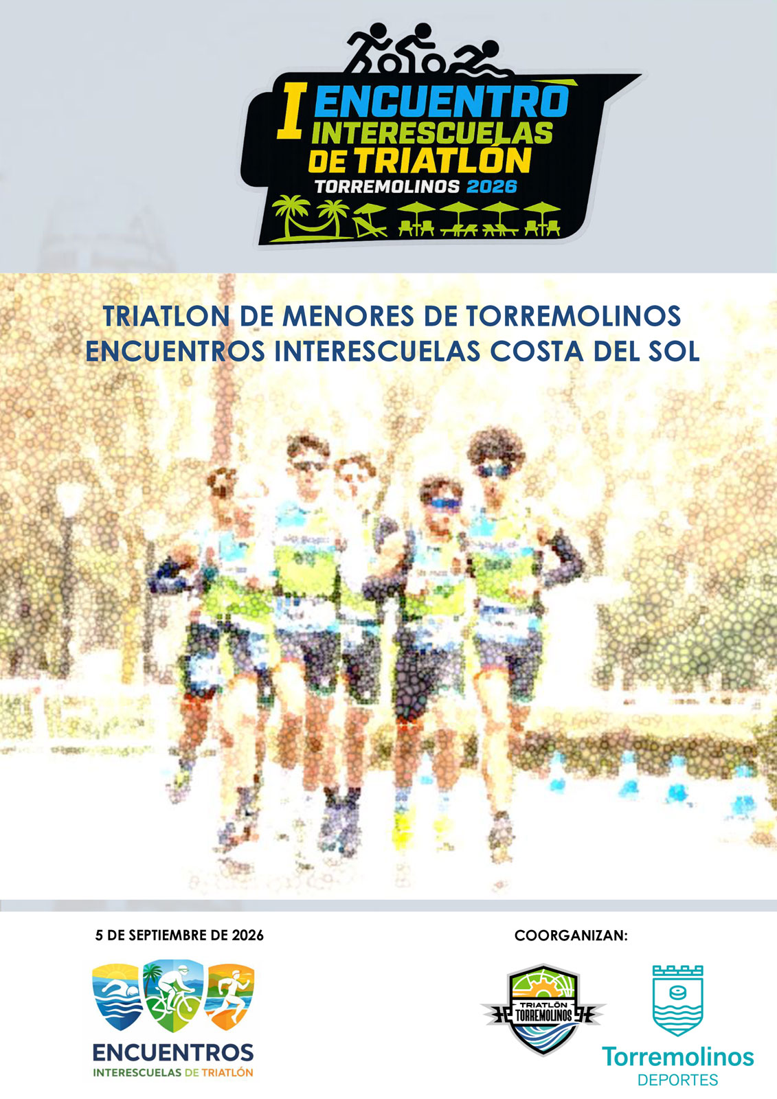 Cartel Triatlón de Menores de Torremolinos Malaga 2026
