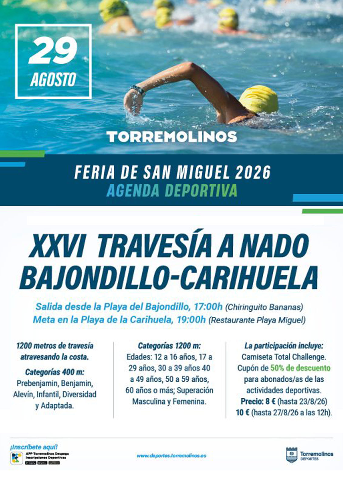 cartel_XXVI-Travesía-a-Nado-Bajondillo-Carihuela-torremolinos-2026