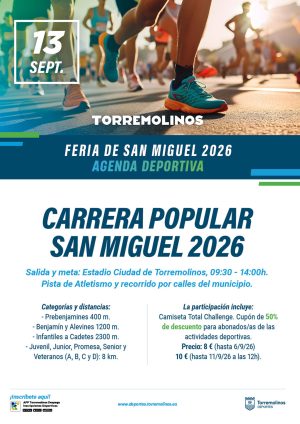 cartel Carrera Popular San Miguel 2026